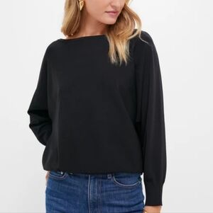 Tuckernuck Black Wide Neck Valencia Sweater Sz XXL